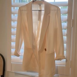 White top shop Nordstrom blazer Size 6